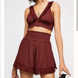 Free People Set- Size Small in dusty plum